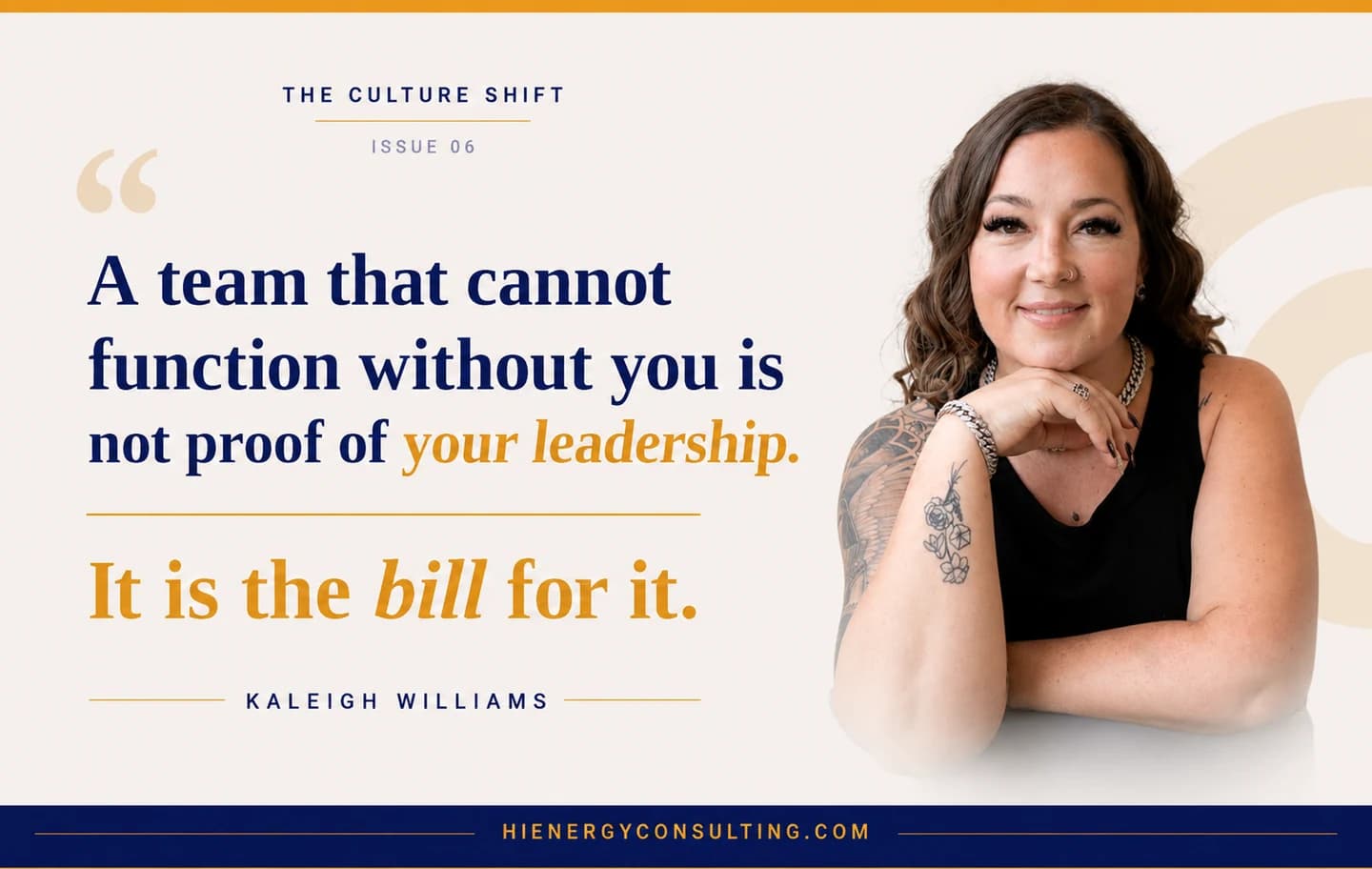 A team that cannot function without you is not proof of your leadership. It is the bill for it.